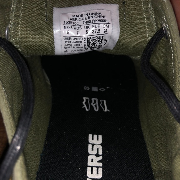 Army Green Converse - Picture 4 of 4